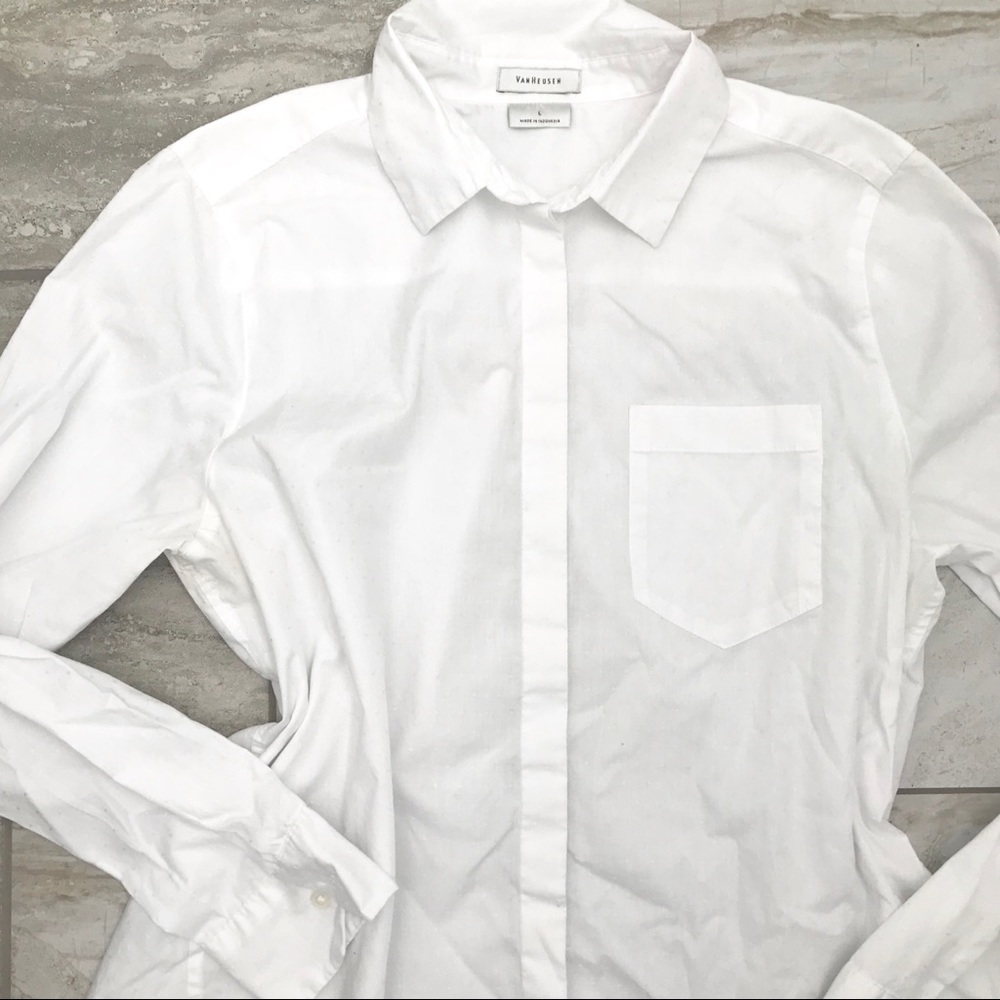 • Van Heusen White Button-Up •